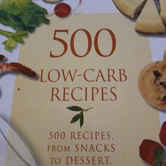 500 Low Carb Recipes by Dana Carpender Hardcover GUC - Picture 2 of 8